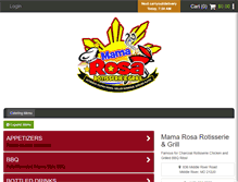 Tablet Screenshot of mamarosagrill.com